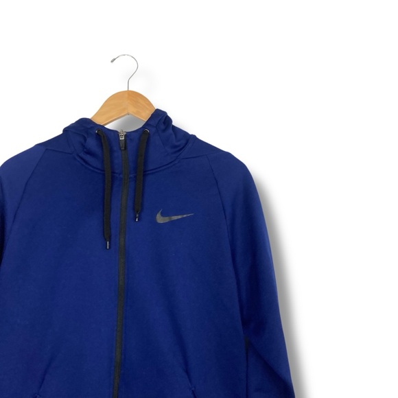 Nike Therma Hoodie Full Zip Dri-FIT Tech Training Jacket Blue Men’s Size L - Picture 5 of 13